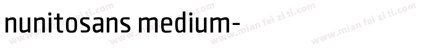 nunitosans medium字体转换